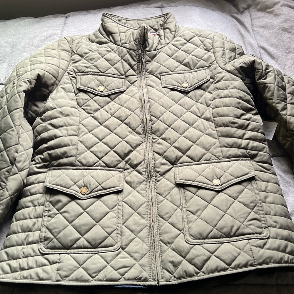 Tommy Hilfiger Quilted Olive Jacket